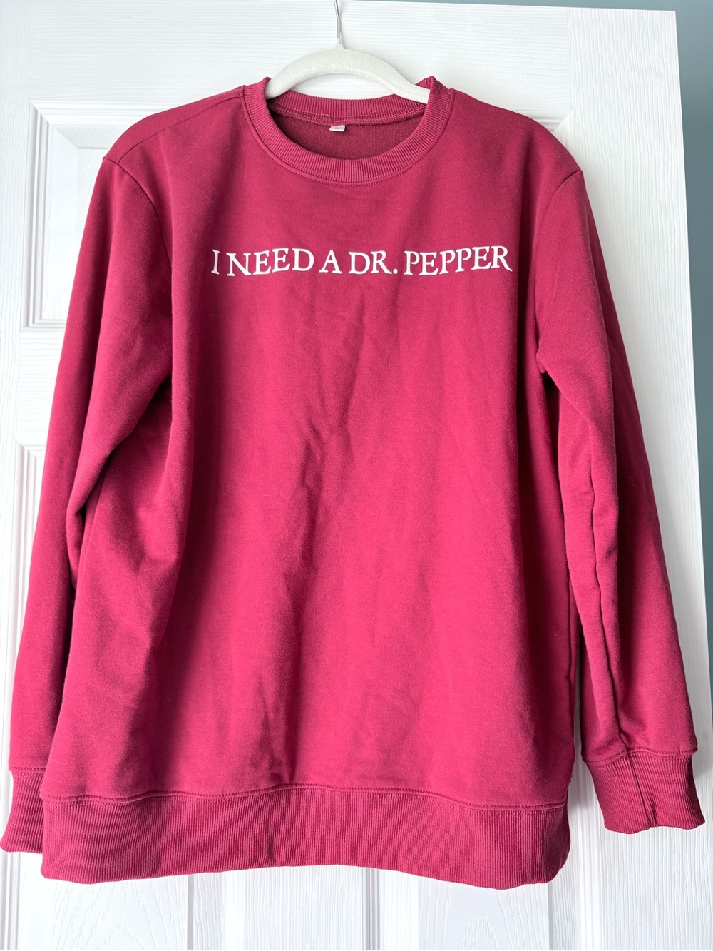 Maroon Graphic Crewneck Sweatshirt Size S